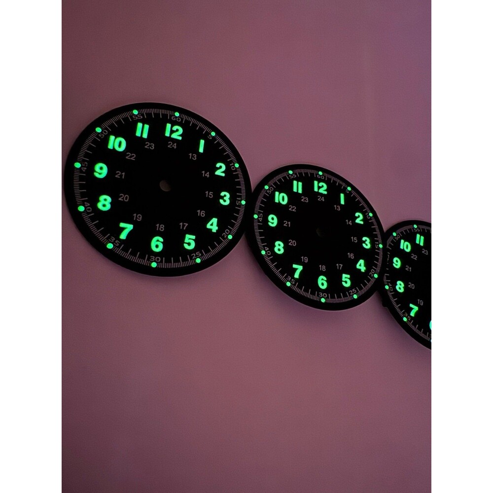 NH35 Watch Dial Lot - 28.5mm Custom Mod Parts (Military/Field Style)